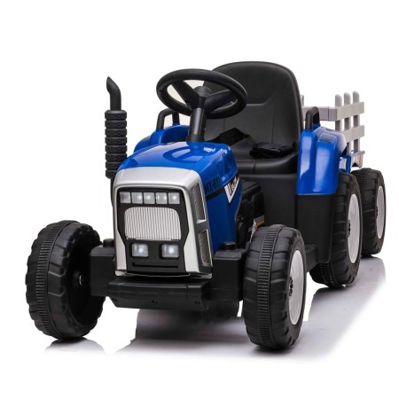 Trattore e Rimorchio Macchina Elettrica per Bambini a Batteria 12V Telecomandata