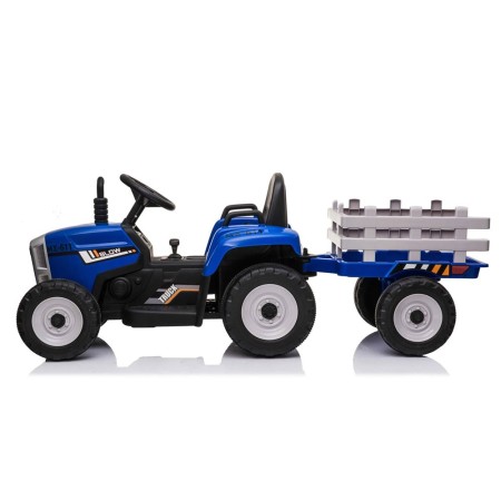 Trattore e Rimorchio Macchina Elettrica per Bambini a Batteria 12V Telecomandata