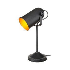 Lampada in Metallo Paralume Direzionabile Attacco Lampadina E27 Nera Pieghevole