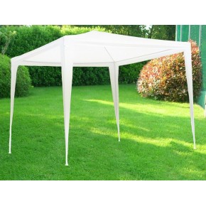 Gazebo Bianco Smontabile 3x4 Acciaio Duraturo Copertura Ombra Fiere Giardino