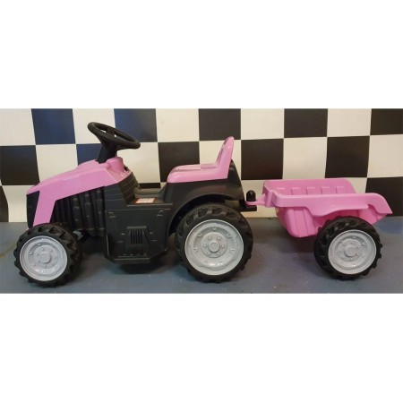 Trattore Macchina Elettrica per Bambini a Batteria Ricaricabile 1 Motore Posto
