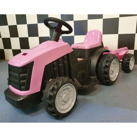 Trattore Macchina Elettrica per Bambini a Batteria Ricaricabile 1 Motore Posto
