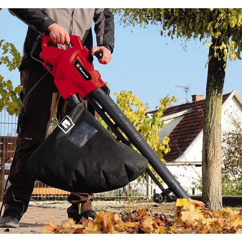 Einhell Soffiatore Elettrico da Esterno Sminuzzatore Aspiratore Foglie Giardino