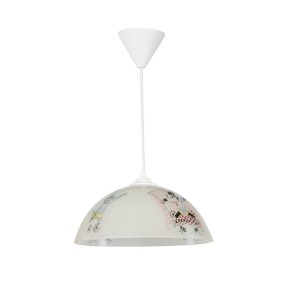 Lampadario Sospeso per Cameretta Ragazzi Lampada a Sospensione Vetro Bianco