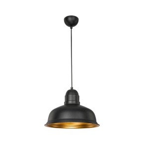 Lampada a Sospensione per Camera Salone in Metallo Nero Lampadario Sospeso