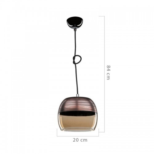 Lampadario Sospeso in Vetro Lampada a Sospensione da Interno Moderno Bar Camera