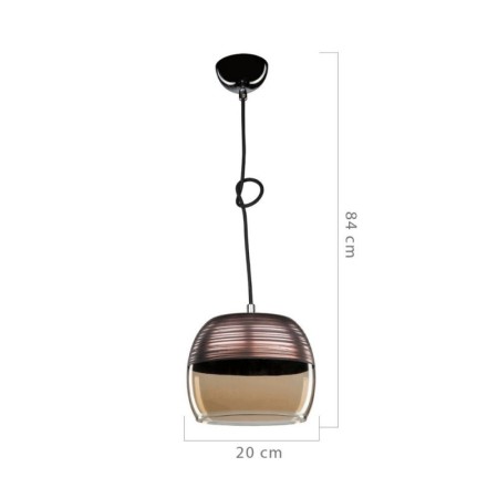 Lampadario Sospeso in Vetro Lampada a Sospensione da Interno Moderno Bar Camera