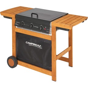 Campingaz Barbecue Dual Gas 14 Kw Metano GPL 3 Bruciatori Griglia Piastra Ghisa 2