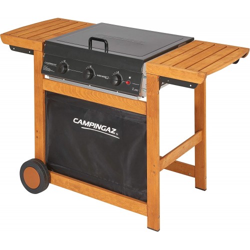 Campingaz Barbecue Dual Gas 14 Kw Metano GPL 3 Bruciatori Griglia Piastra Ghisa | BricoShop24