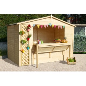 Casetta in Legno a Pannelli Chiosco da Giardino Spiaggia | BricoShop24 2