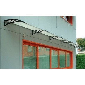 Tettoia Copertura 150x100 Pensilina Policarbonato Compatto Satinato Opalino  2