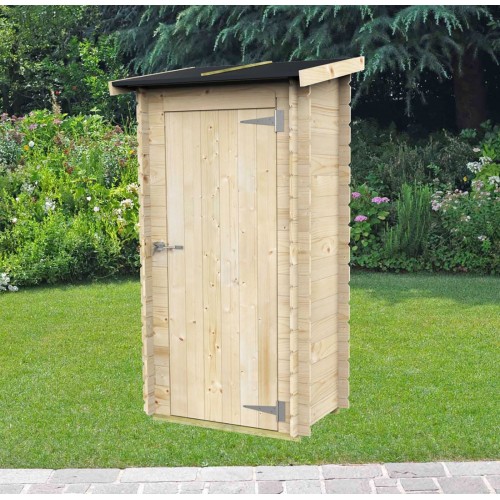 Armadio Casetta in Legno con Pavimento Ripostiglio Attrezzi da Giardino Balcone | BricoShop24