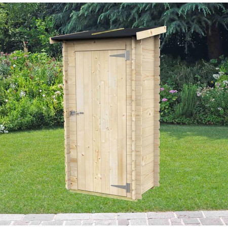 Armadio Casetta in Legno con Pavimento Ripostiglio Attrezzi da Giardino Balcone | BricoShop24
