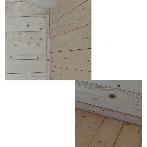 Armadio Casetta in Legno con Pavimento Ripostiglio Attrezzi da Giardino Balcone | BricoShop24