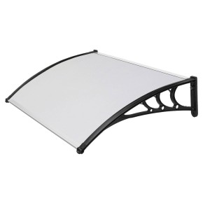 Tettoia Copertura 150x100 Pensilina Policarbonato Compatto Satinato Opalino 