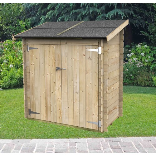 Armadio in Legno Pavimento Casetta Ripostiglio Attrezzi Giardino Esterno Balcone | BricoShop24