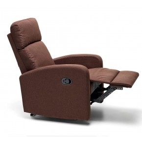 Poltrona Reclinabile Marrone Manuale Letto con Poggiapiedi | BricoShop24 2
