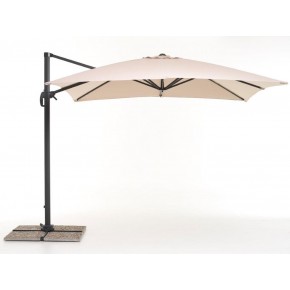 Ombrellone Palo Decentrato 3x3 Ecru in Alluminio Antivento | BricoShop24