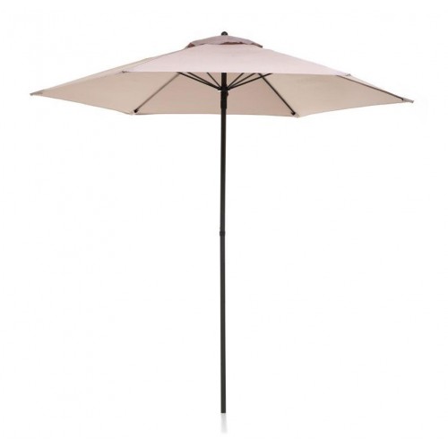 Ombrellone Rotondo diametro 2.4 metri Grigio da Giardino Antivento | BricoShop24