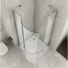 Box Doccia Semicircolare 80x80 90x90 Battente 8 mm Cristallo | BricoShop24 2