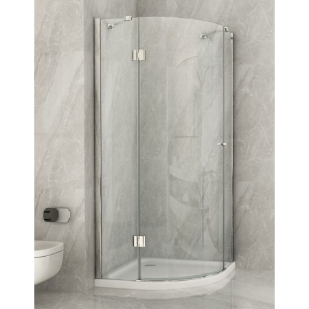 Box Doccia Semicircolare 80x80 90x90 Battente 8 mm Cristallo | BricoShop24