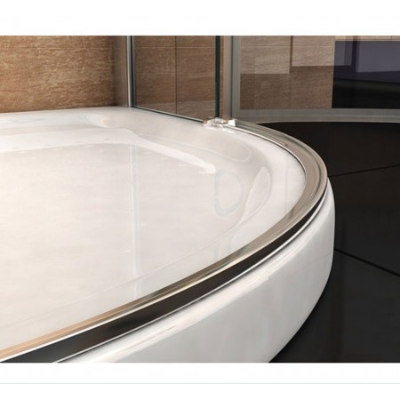 Box Doccia Semicircolare 80x80 90x90 Battente 8 mm Cristallo | BricoShop24
