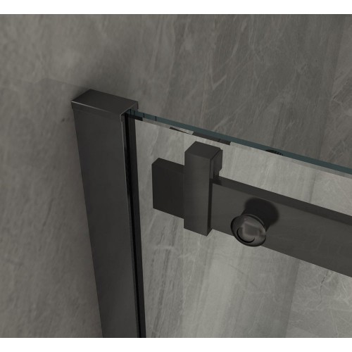 Box Doccia 120 cm 8 mm Nicchia Porta Scorrevole Cristallo | BricoShop24