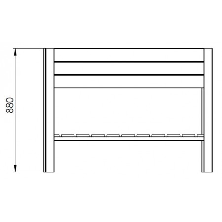 Fioriera 120x80 Orto Rialzato Urbano da Balcone Giardino Pensile Vaso in Legno | BricoShop24