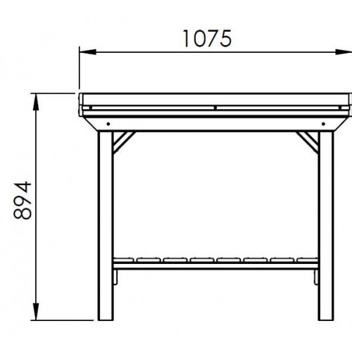Banco da Lavoro Fiori Consolle Legno Giardino Terrazzo Piante Orto Giardinaggio | BricoShop24