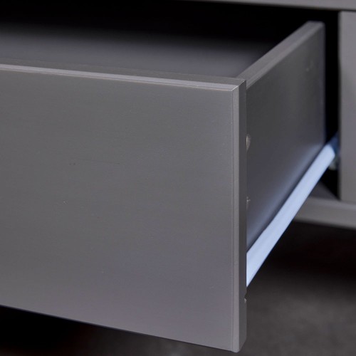 Tavolino Basso in Legno da Caffe 115x60 Grigio Tavolo Divano | BricoShop24