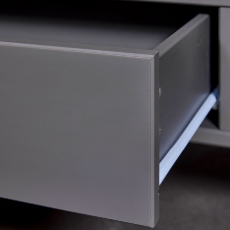 Tavolino Basso in Legno da Caffe 115x60 Grigio Tavolo Divano | BricoShop24