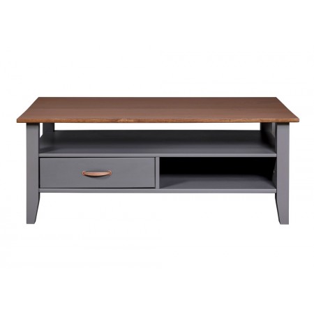 Tavolino Basso in Legno da Caffe 115x60 Grigio Tavolo Divano | BricoShop24