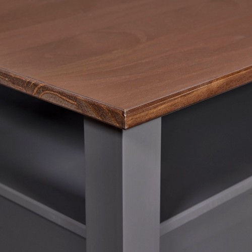 Tavolino Basso in Legno da Caffe 115x60 Grigio Tavolo Divano | BricoShop24