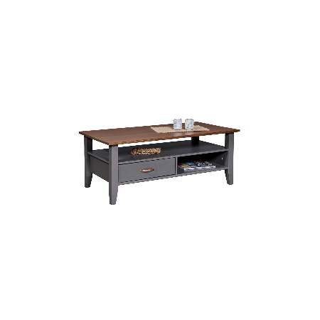 Tavolino Basso in Legno da Caffe 115x60 Grigio Tavolo Divano | BricoShop24