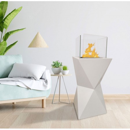 Camino a Bioetanolo Bianco da Pavimento Uso Interno Esterno| Bricoshop24