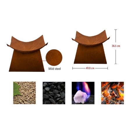 Barbecue Braciere da Esterno Giardino in Acciaio per Legna | BricoShop24