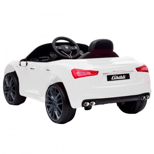 Macchina Elettrica a Batteria Maserati Ghibli Bianca Radiocomandata