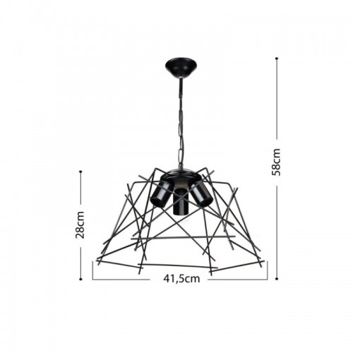 Lampada a Sospensione da Interno Design Moderna Lampadario da Soffitto Salotto | Bricoshop24