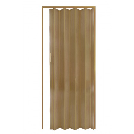 Porta a Soffietto in PVC Noce con Maniglia Riducibile |BricoShop24