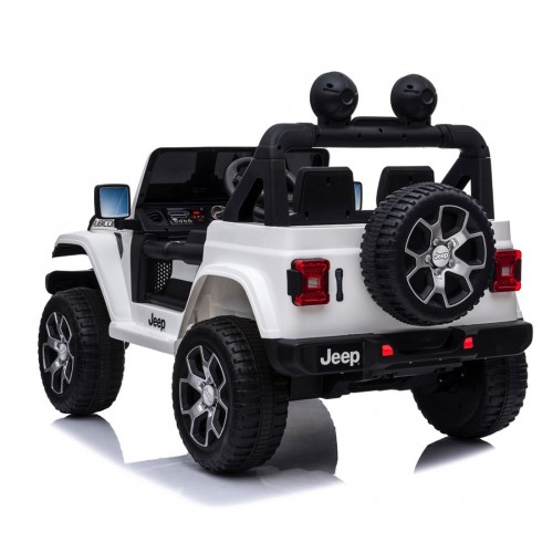 Jeep Bianca Macchinina Elettrica a Batteria 12 V per Bambini | BricoShop24