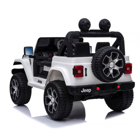 Jeep Bianca Macchinina Elettrica a Batteria 12 V per Bambini | BricoShop24
