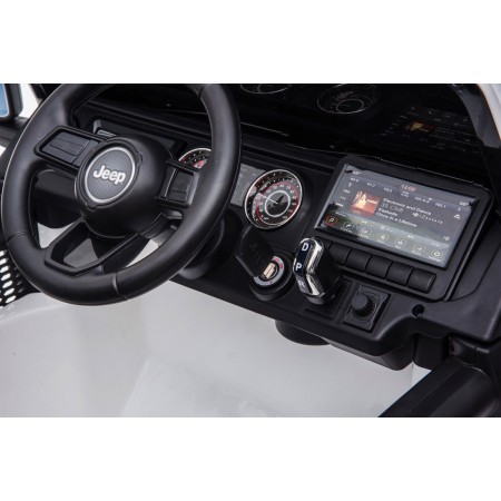 Jeep Bianca Macchinina Elettrica a Batteria 12 V per Bambini | BricoShop24