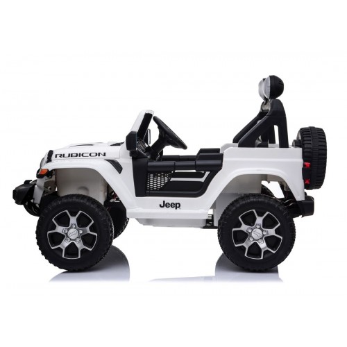 Jeep Bianca Macchinina Elettrica a Batteria 12 V per Bambini | BricoShop24