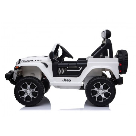 Jeep Bianca Macchinina Elettrica a Batteria 12 V per Bambini | BricoShop24