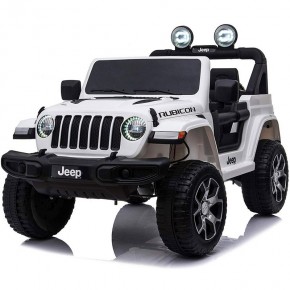 Jeep Bianca Macchinina Elettrica a Batteria 12 V per Bambini | BricoShop24