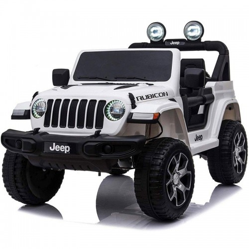 Jeep Bianca Macchinina Elettrica a Batteria 12 V per Bambini | BricoShop24