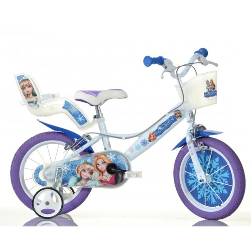 Bicicletta per Bambina 14 Pollici Snow Queen 3 4 5 6 Anni Rotelle | BricoShop24