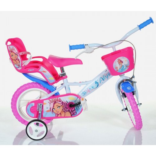 Bicicletta da Bambina 12 Pollici Principessa Alyssa 3 4 5 Anni Rotelle