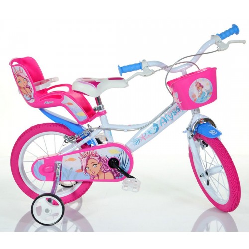 Bicicletta per Bambina 16 Pollici Alyssa 4 5 6 7 Anni | BricoShop24