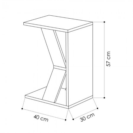 Tavolino Bianco da Divano Caffe Porta Pc Tavolinetto| BricoShop24